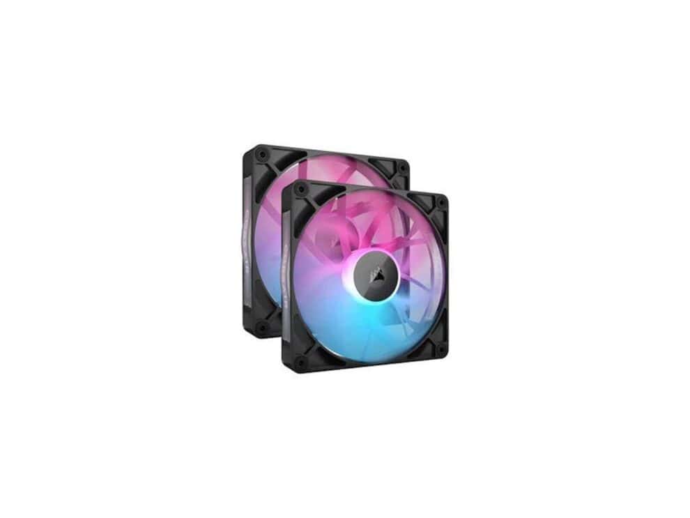 RGB computer cooling fans, dual pack