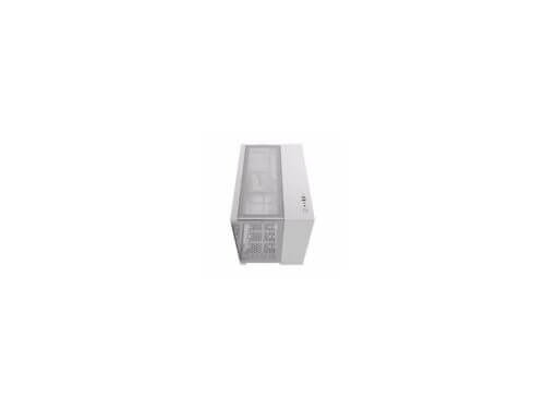 White air conditioner unit on white background