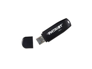 Patriot USB flash drive with cap removed