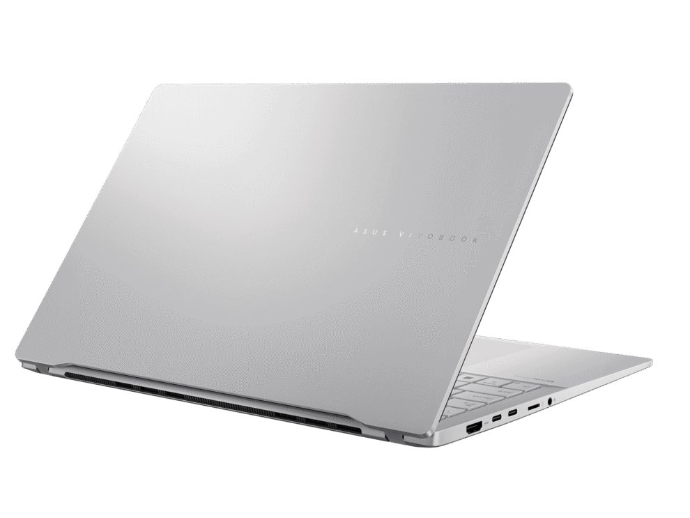 ASUS Vivobook silver laptop back
