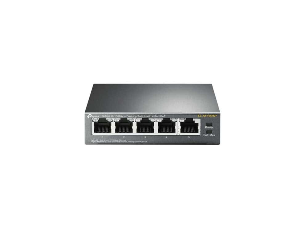 tp link tl sf1005p 5 port 10/100mbps desktop poe switch with 4 port