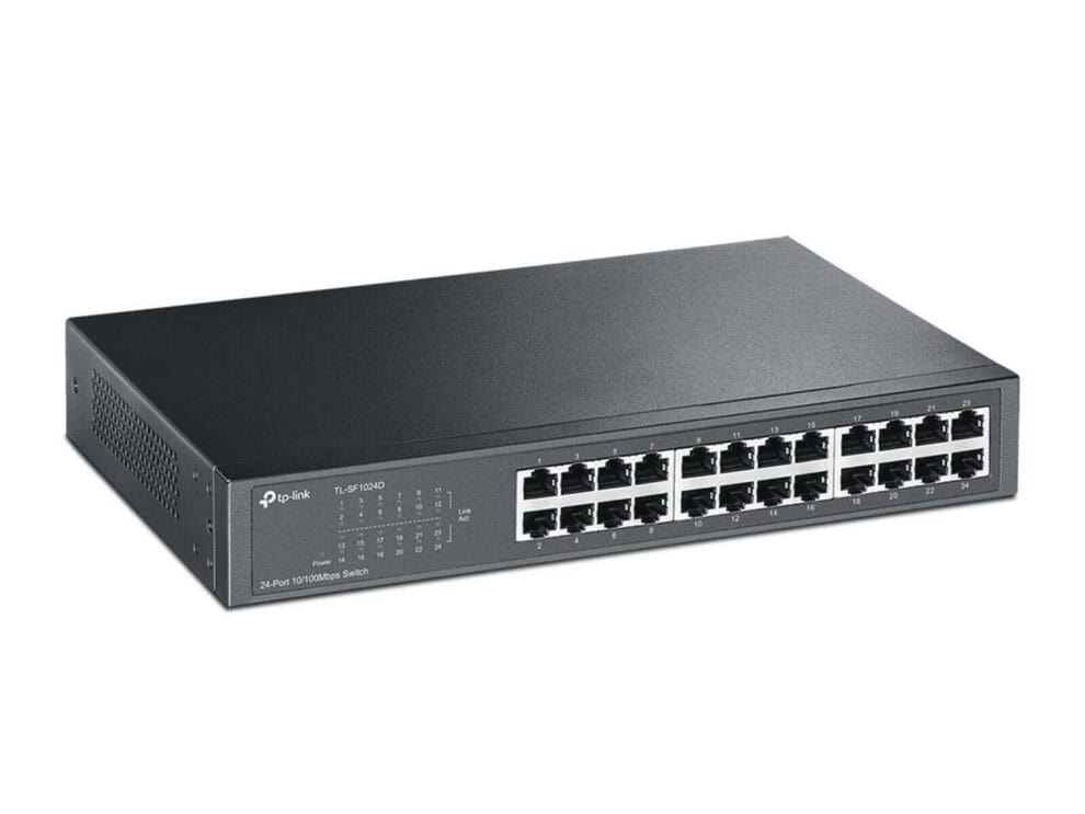 tp link tl sf1024d 24 port 10/100mbps desktop / rackmount switch