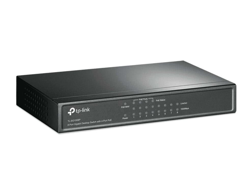 tp link tl sg1008p 8 port gigabit desktop switch with 4 port poe