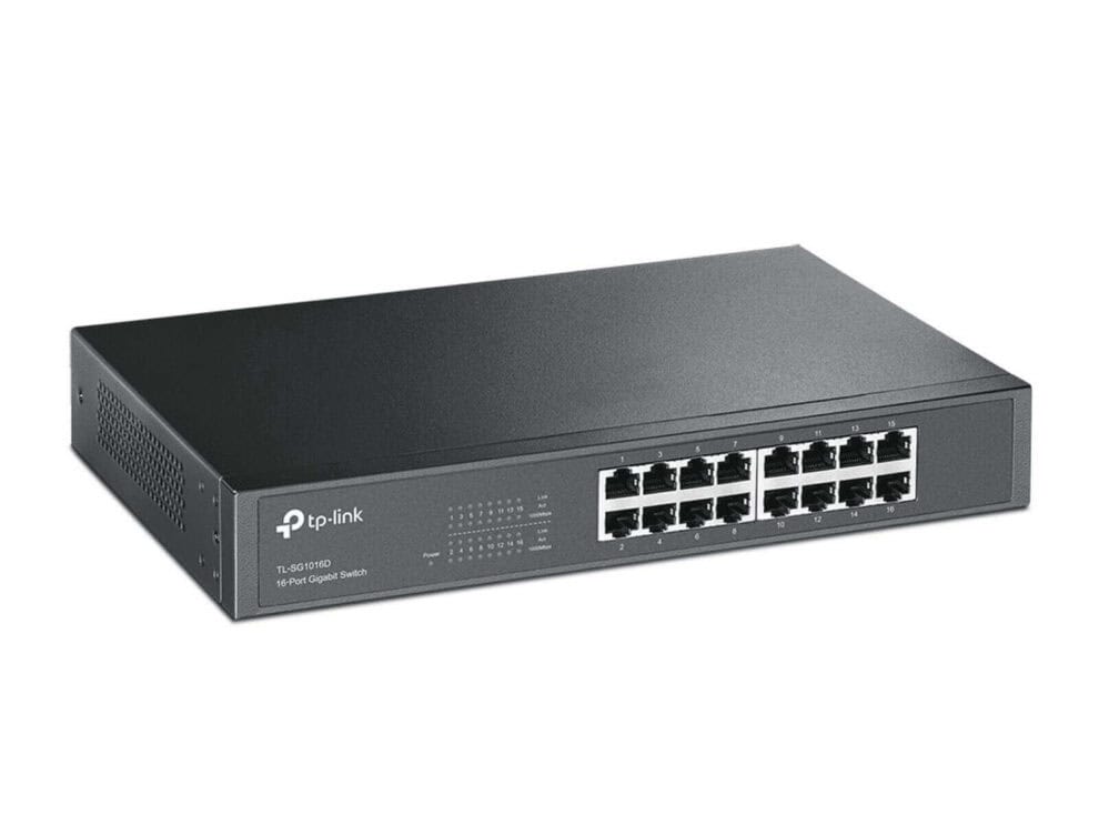 tp link tl sg1016d 16 port gigabit desktop / rackmount switch