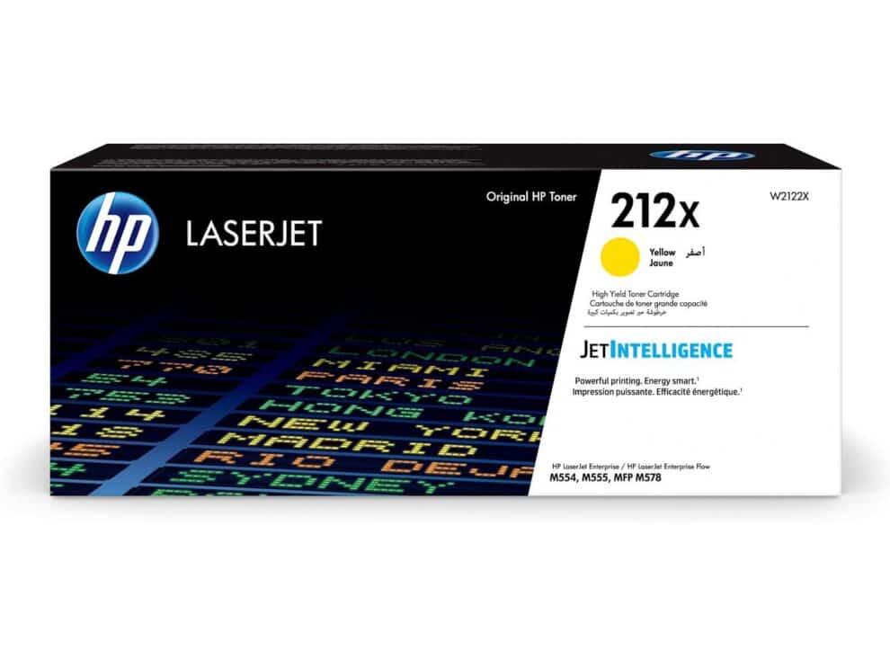 hp 212x high yield yellow original laserjet toner cartridge HP LaserJet 212X Yellow Toner Cartridge