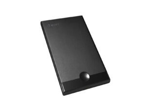 External hard drive, black, sleek design