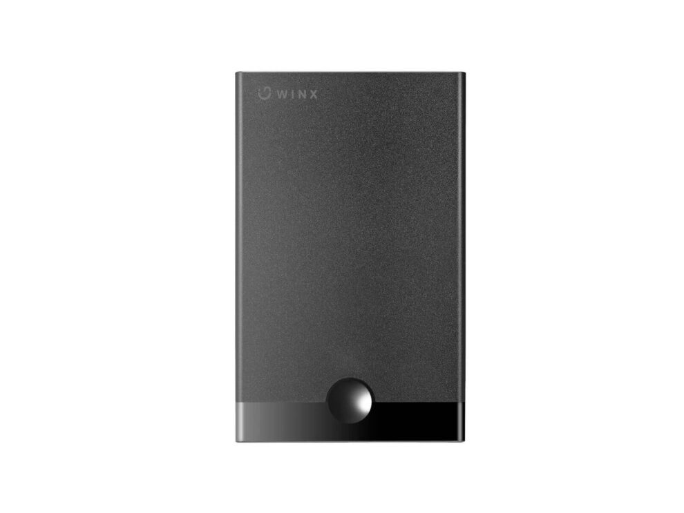 winx store fast 2.5 WINX portable hard drive, black, front view