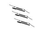 Three black keychain stylus pens