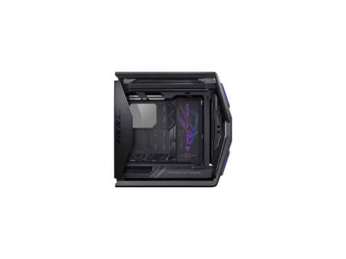 ASUS gaming PC case interior view