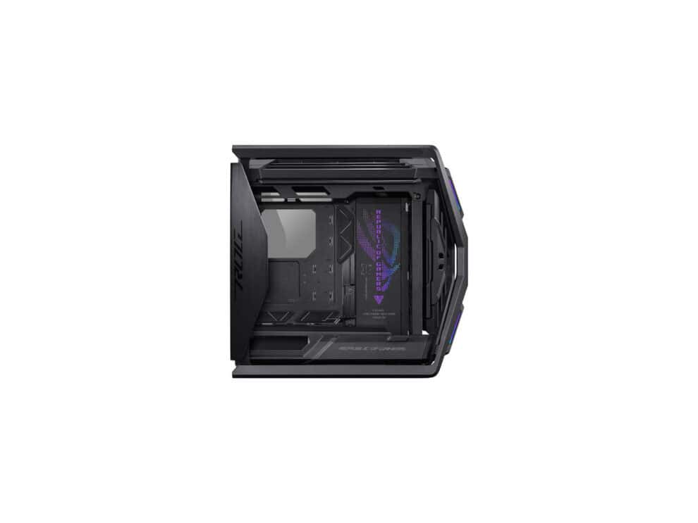 ASUS gaming PC case interior view