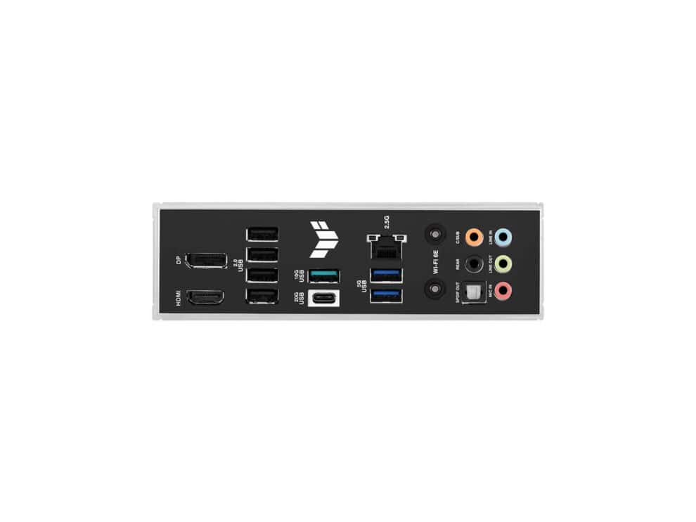 Computer back panel ports and connectors