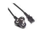 Black power plug and cord
