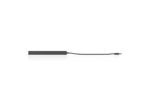 Black USB-C hub with cable