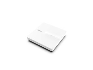 White ASUS router device