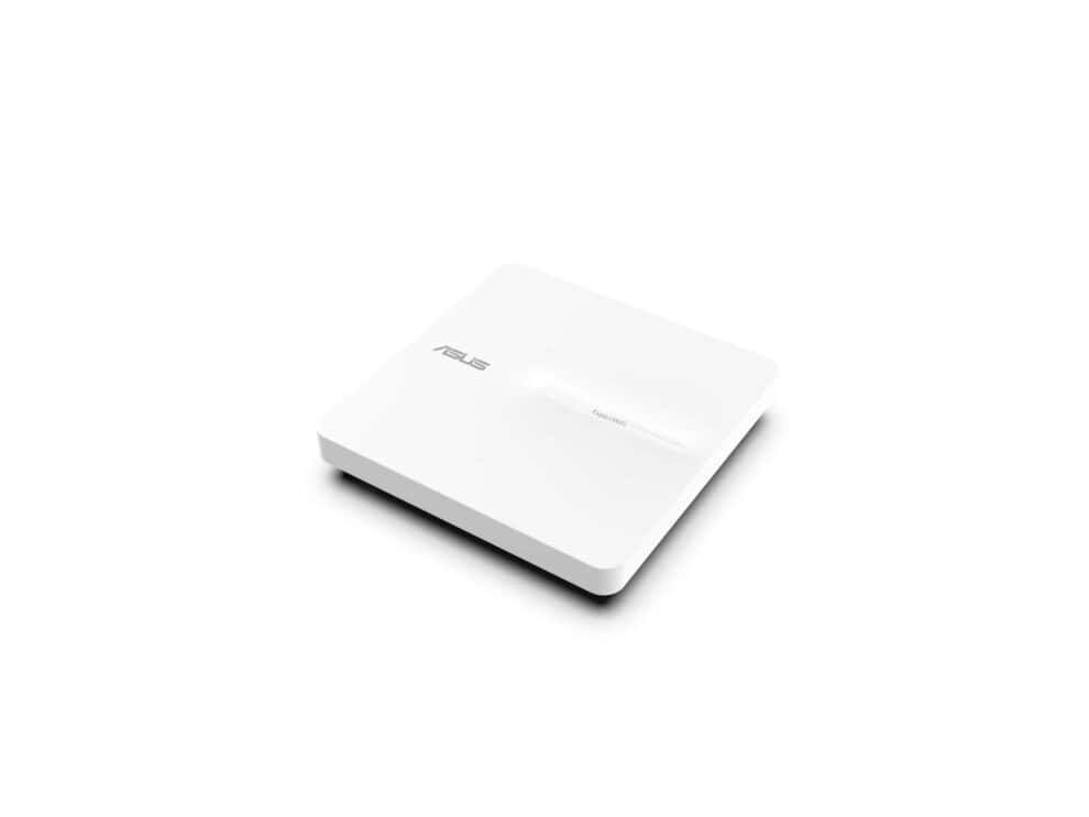 White ASUS router device