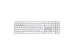 White wireless keyboard with numeric keypad