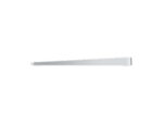 Long white shelf bracket against white background