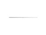 Slim white soundbar on white background