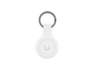 White keychain with U logo