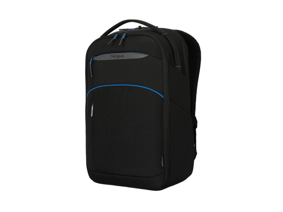 targus coastline 15 16in laptop backpack black Black Targus laptop backpack front view
