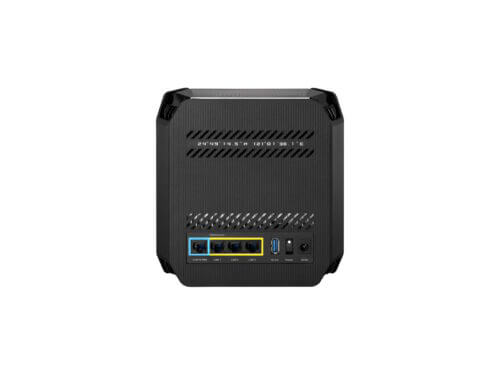 Back view of a wireless router