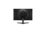 Rear view of black computer monitor