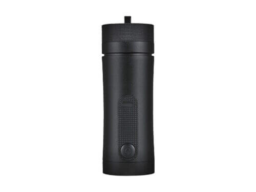 Black travel coffee mug