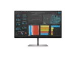 Computer monitor displaying data analytics dashboard.