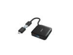 USB hub with USB-C and USB-A ports