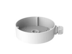 Round white electrical junction box