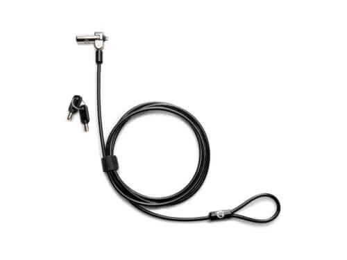 Laptop security cable lock with keys