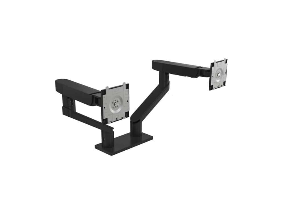 Dual monitor desk mount stand