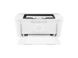 HP LaserJet M15w printer on white background
