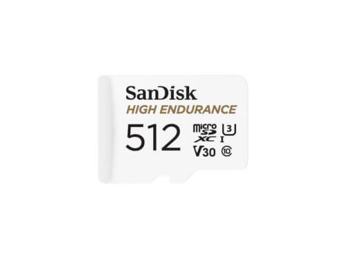 SanDisk 512GB High Endurance microSD card