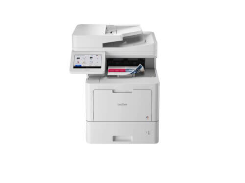 All-in-one color printer with touchscreen.