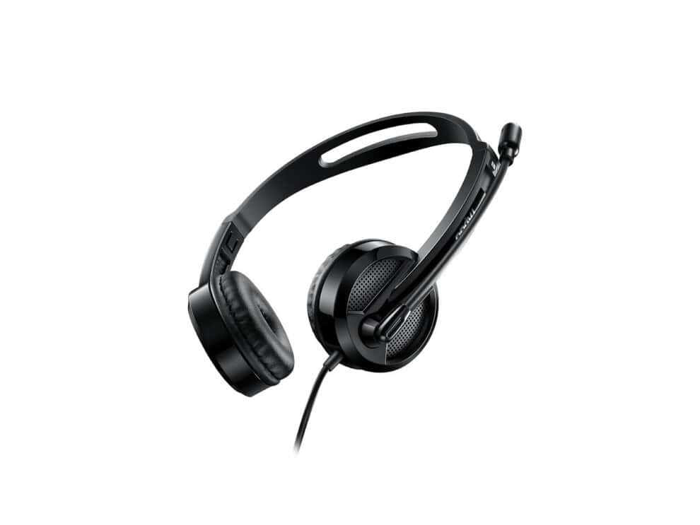 h120 wired headsets usb a Black headset with microphone