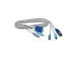 KVM switch cable with multiple connectors