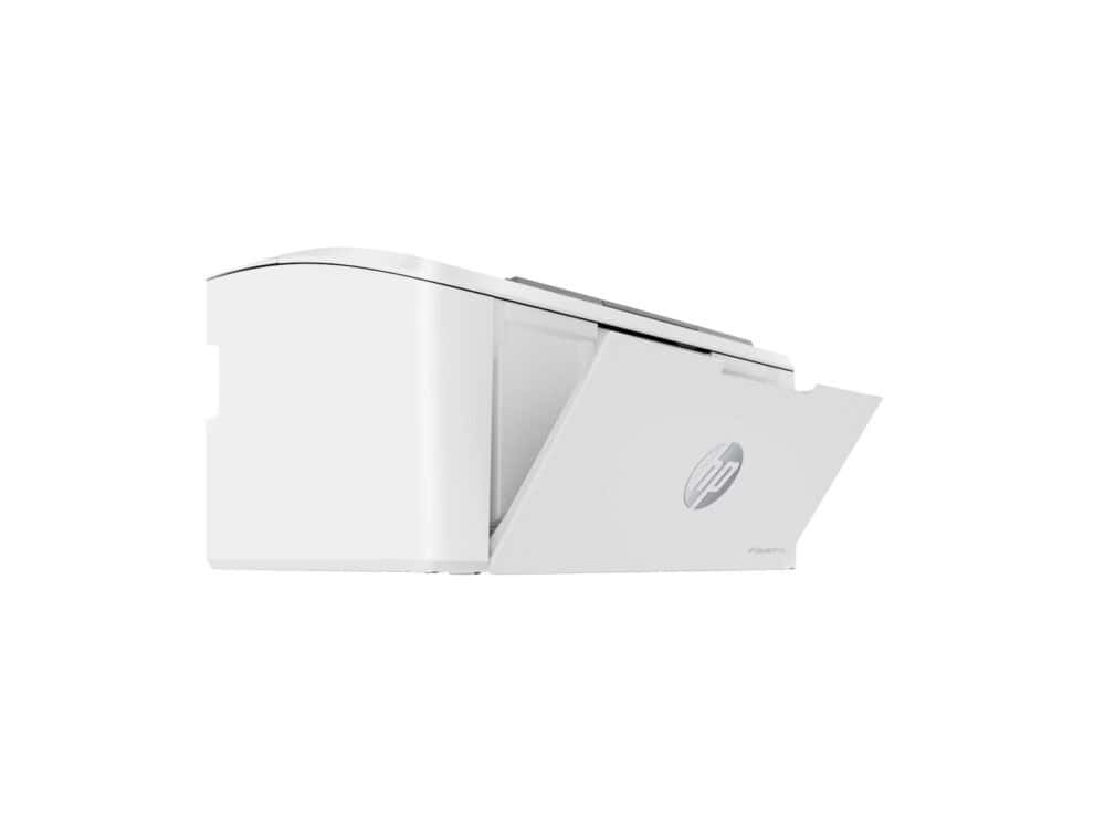 White HP printer side view