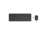 Wireless keyboard and mouse set with USB receiver.