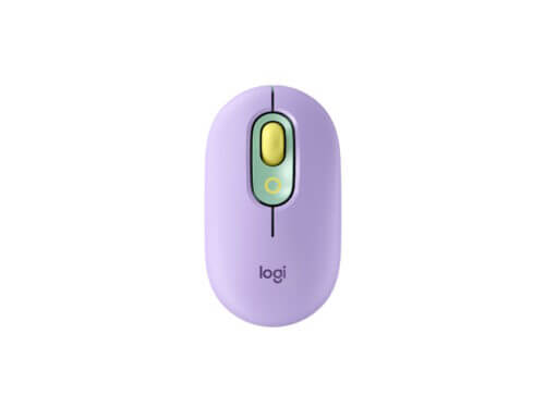 Purple Logitech wireless mouse
