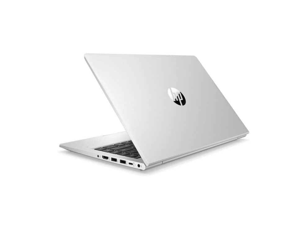 HP Silver Laptop Side View
