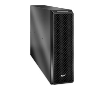 Black APC server rack enclosure