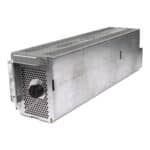 Metal power supply unit on white background