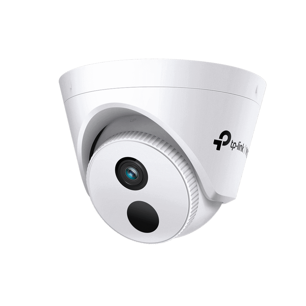 TP-Link security camera with white casing