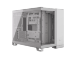 White PC case with clear side panel