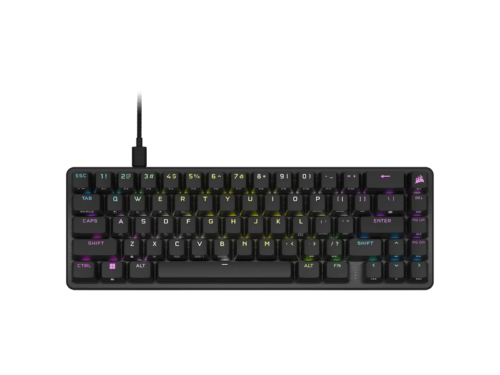 k65 pro mini rgb 65% optical mechanical gaming keyboard corsair opx switches black Compact RGB gaming keyboard
