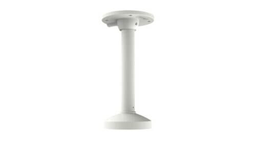 White surveillance camera ceiling mount