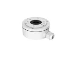 White round electrical junction box