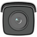 Close-up of a surveillance camera lens