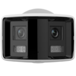 Dual-lens security camera with infrared sensors